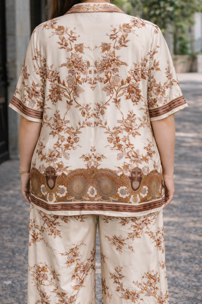 Дамска МАКСИ сатенена риза