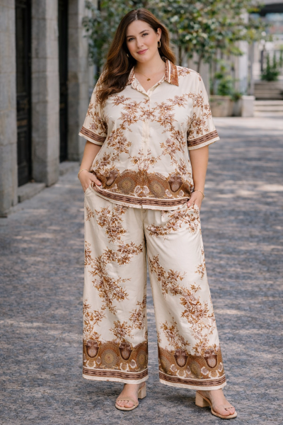 Дамска МАКСИ сатенена риза