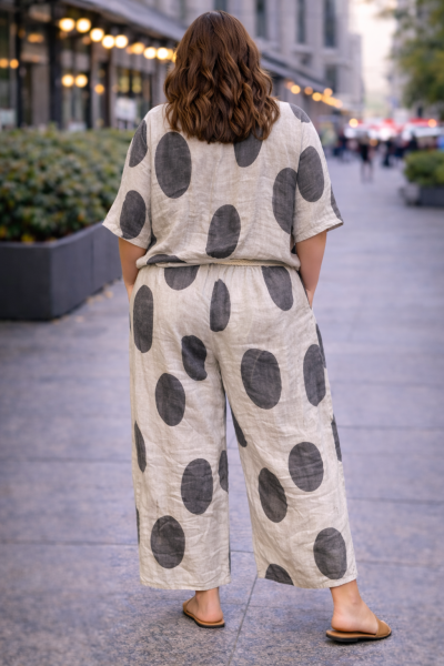 Дамска МАКСИ ленена блуза