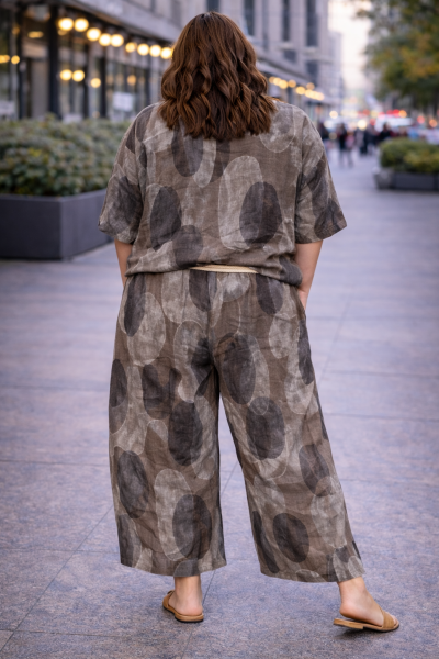 Дамски МАКСИ ленен панталон