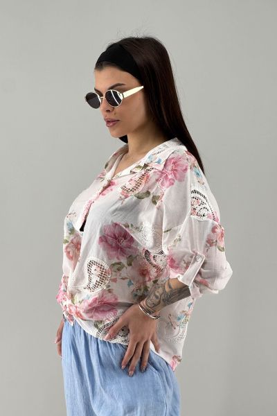 Дамска риза с бродерия